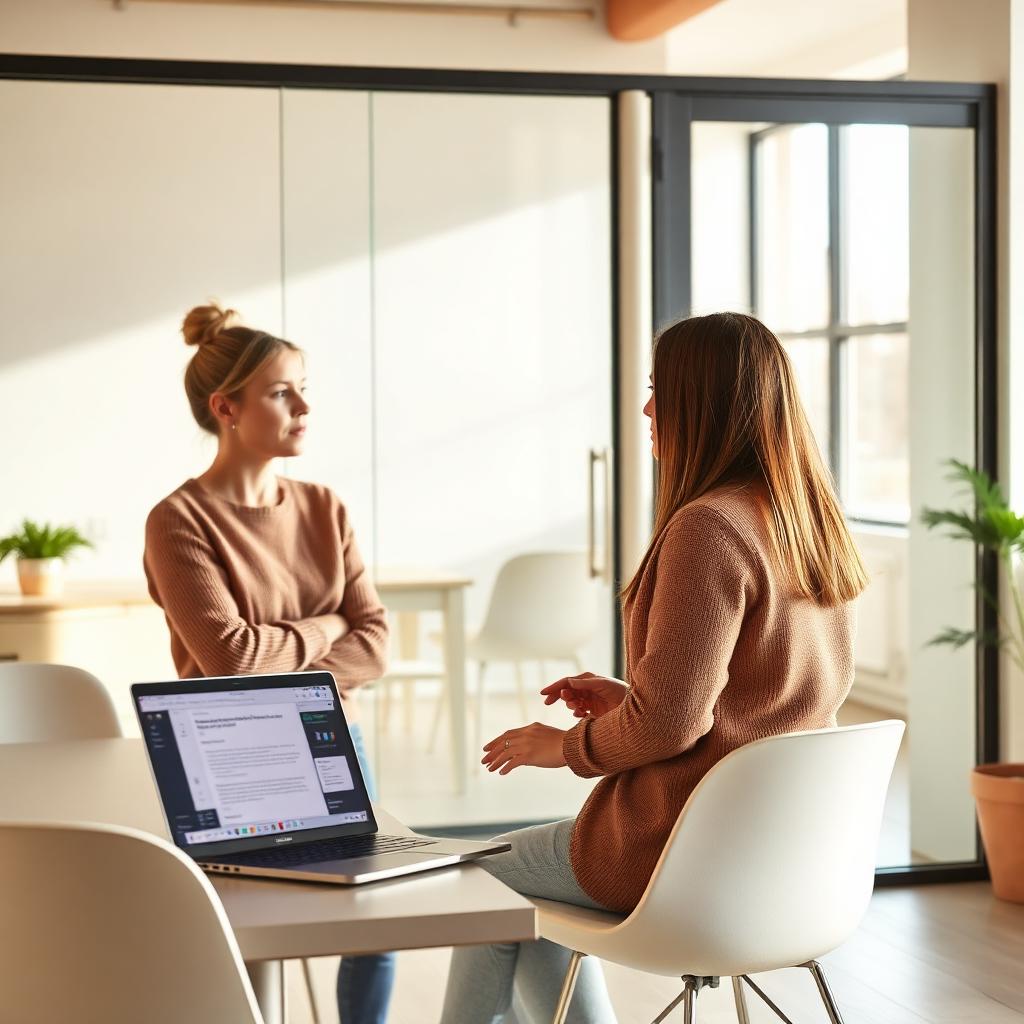 Skandinavisk arbetsplats med DirektText livetextning